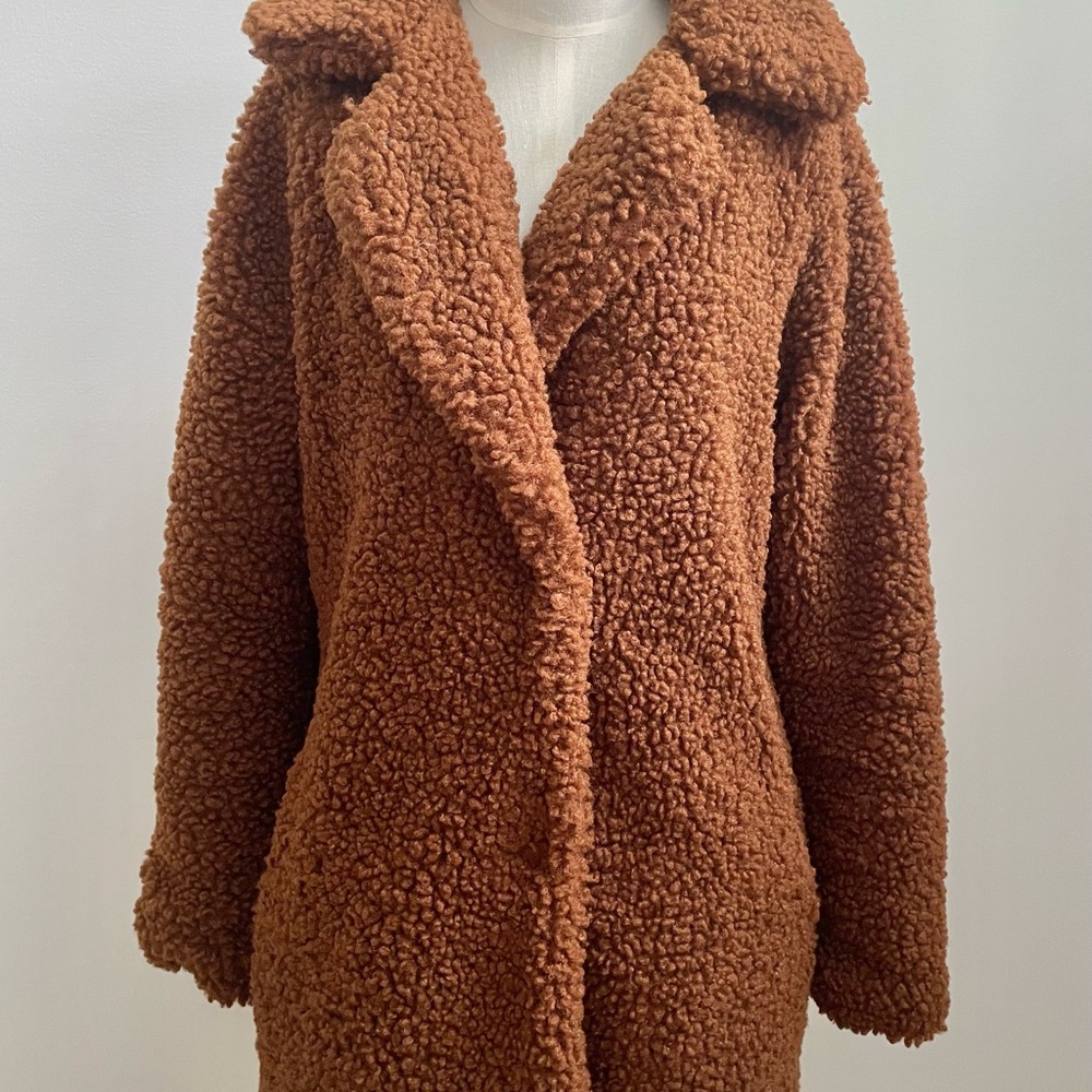 Lucky Brand Warm Tan Teddy Jacket